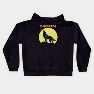 Wolf moon Kids Hoodie